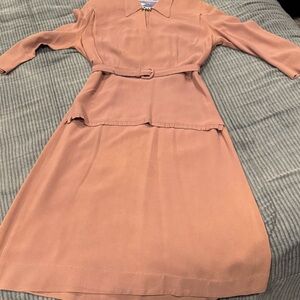 Elegant Women's Dress in Rust